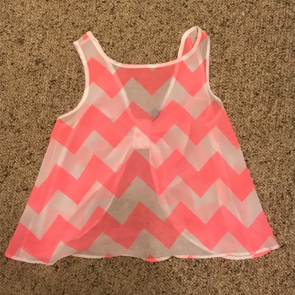 Rue21 Tops - Rue 21 pink chevron summer top
